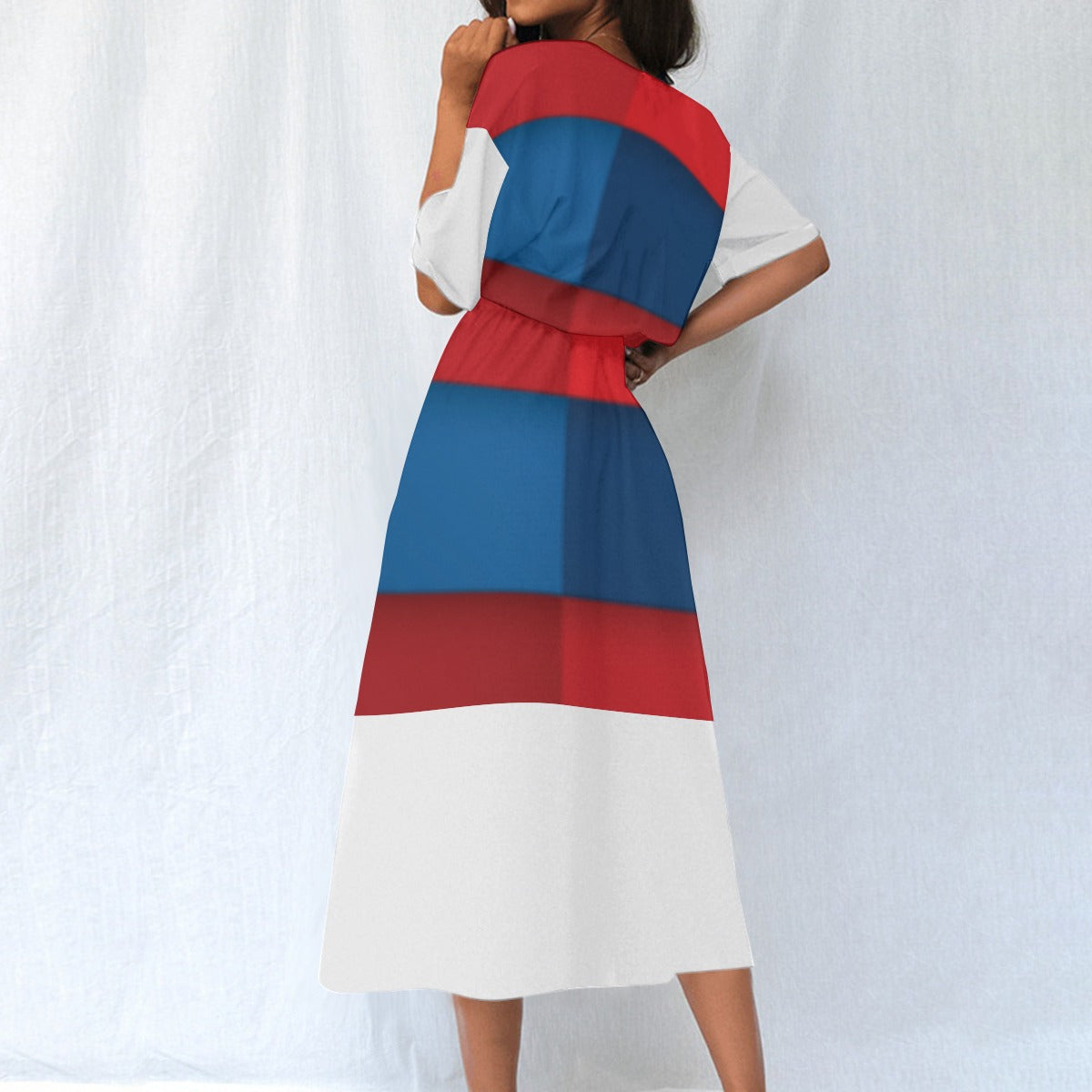 Women's Elastic Waist Dress Design B