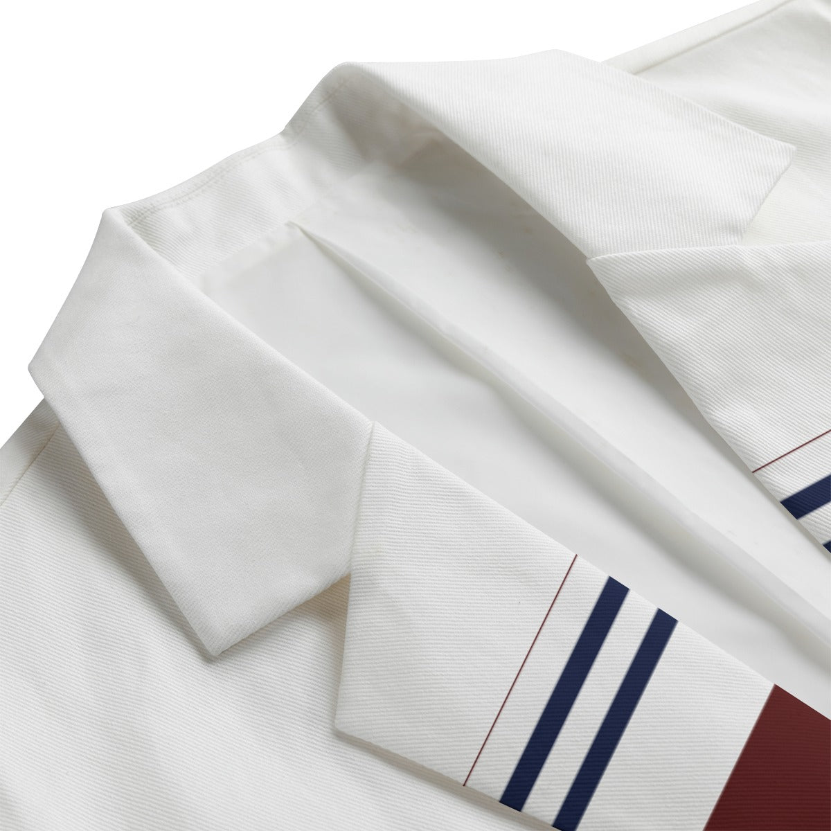 Men's Casual Flat Lapel Collar Blazer | Cotton by Maroon Navy