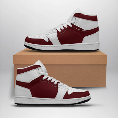 Maroon women's Synthetic Leather Stitching Shoes