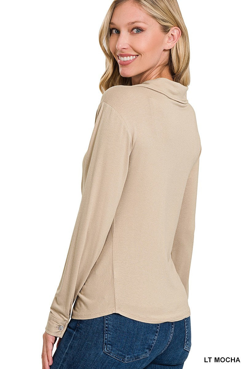 Stretchy Ruched Shirt