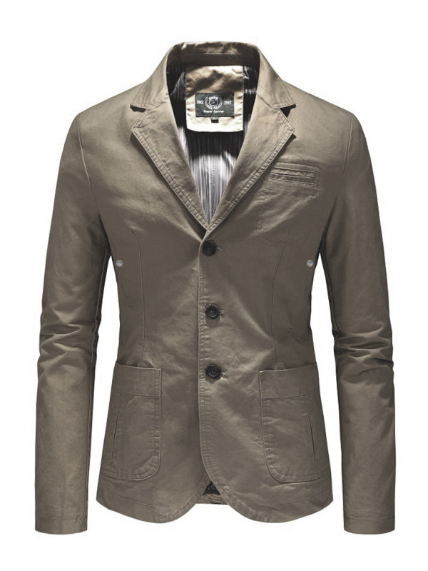 Men's Business Casual Slim Fit Collar Suit