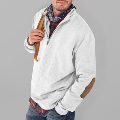 Men's Fashion Casual Half Zipper Loose Pullover Sweatshirt
