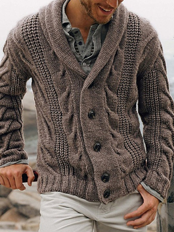 New men's cardigan sweater base sweater large size sweater jacket