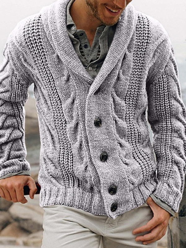 New men's cardigan sweater base sweater large size sweater jacket