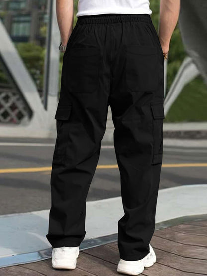Men's loose straight casual trousers